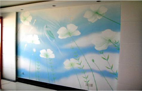 秭归画墙绘怎么画好白云的蓬松感？