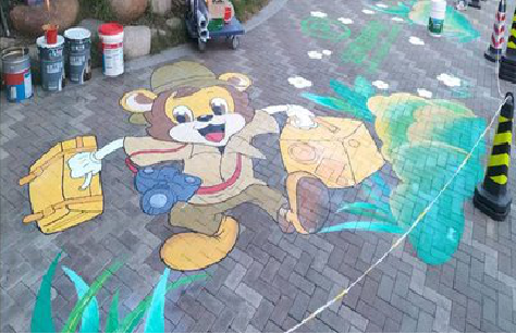 秭归夏季画地面彩绘会遇到的问题