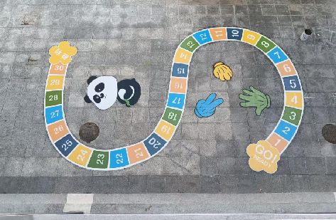 秭归地面游戏彩绘