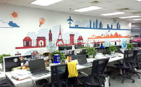 秭归教你设计办公室墙绘的方法。