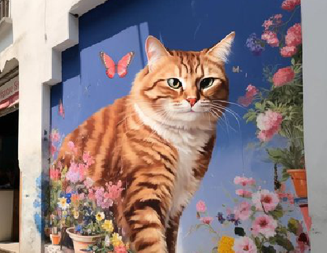 秭归自己绘制有个性的手绘墙