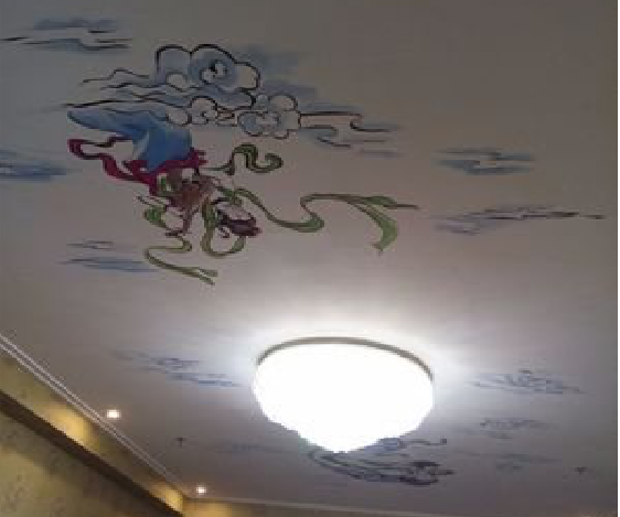 秭归如何快速绘制天花板上的手绘墙？