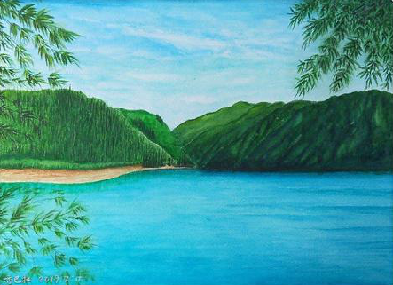 秭归在墙绘中，如何绘画绿水青山？